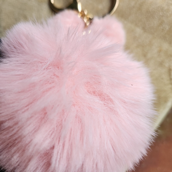 PINK BUNNY PUFFY KEY RING - Picture 5 of 5